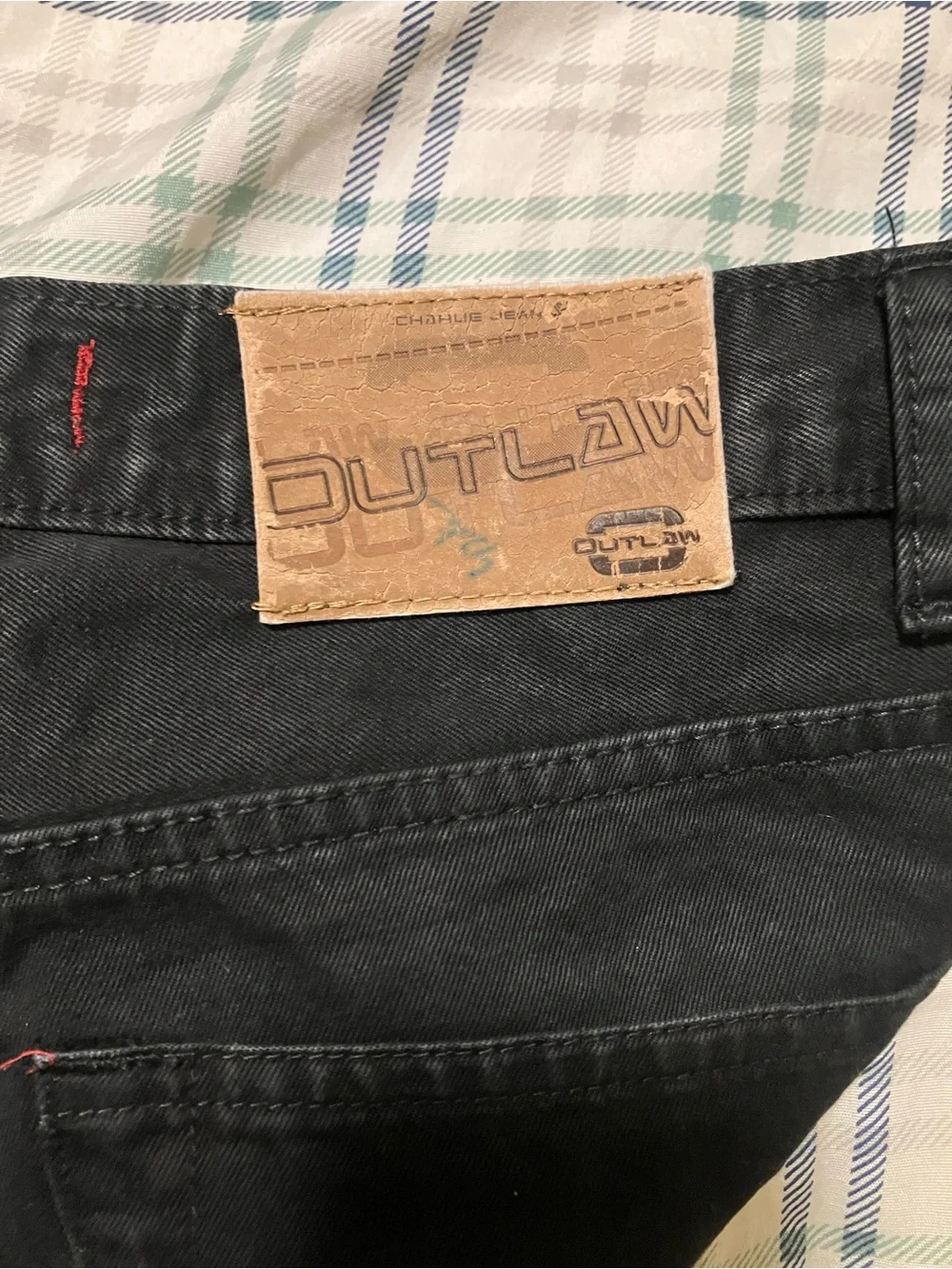 Charlies outlaw Black Straight-Leg Jeans with Red Waist Tag